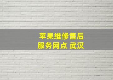 苹果维修售后服务网点 武汉